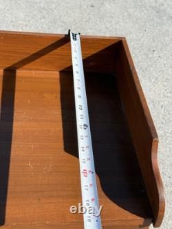 Antique tulip poplar & walnut jelly cupboard milk cabinet 40 small bracket 1860
