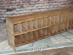 Antique/vintage 30 Section Wood Storage Cubby Cabinet Primitive Store Display