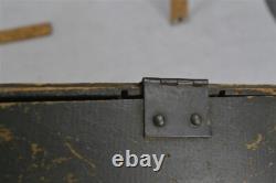 Antique wall box divided cubby cabinet shelves 17x4x2 paint 19th original