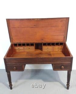 Antique walnut 19th shop keepers hardware store cabinet desk country store