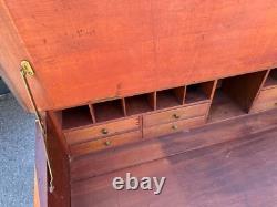 Antique walnut 19th shop keepers hardware store cabinet desk country store