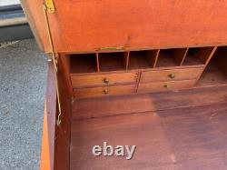 Antique walnut 19th shop keepers hardware store cabinet desk country store