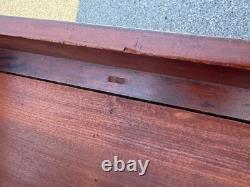 Antique walnut 19th shop keepers hardware store cabinet desk country store