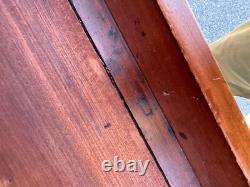 Antique walnut 19th shop keepers hardware store cabinet desk country store