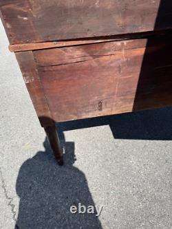 Antique walnut 19th shop keepers hardware store cabinet desk country store