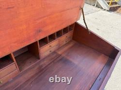 Antique walnut 19th shop keepers hardware store cabinet desk country store