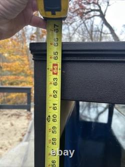 Antique wood cabinet curved glass Great Display Cabinet