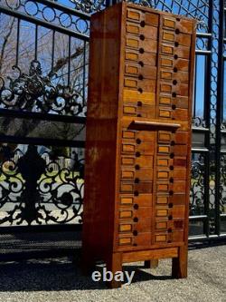 Antique wooden multi drawer cabinet