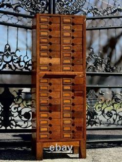 Antique wooden multi drawer cabinet
