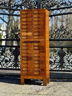 Antique wooden multi drawer cabinet