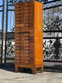 Antique wooden multi drawer cabinet