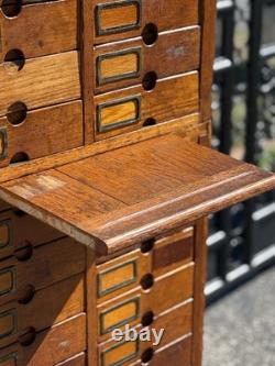Antique wooden multi drawer cabinet