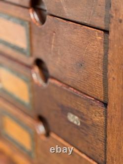 Antique wooden multi drawer cabinet