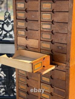 Antique wooden multi drawer cabinet