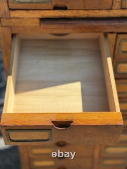 Antique wooden multi drawer cabinet