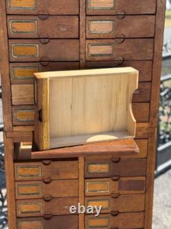 Antique wooden multi drawer cabinet
