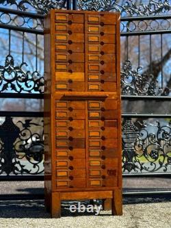 Antique wooden multi drawer cabinet