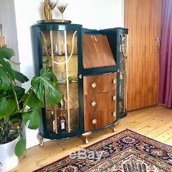 Art Deco 1920s Walnut Drinks Cabinet and Cocktail Bar