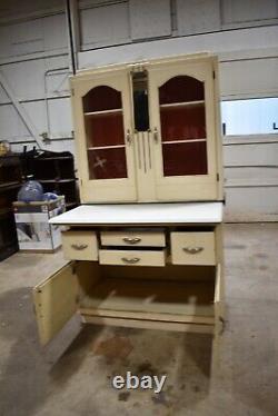 Art Deco Antique Hoosier Kitchen Cabinet