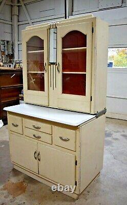 Art Deco Antique Hoosier Kitchen Cabinet