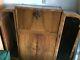 Art Deco Bar Cabinet With Fold Down Tray / Stem Holder