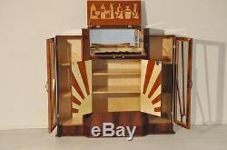 Art Deco Bar made of Walnut