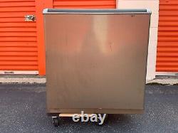 Art deco revival File Cabinet 2 drawer Yawman & Erbe metal corners RARE