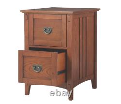 Artisan Medium Oak 2 Drawer File Cabinet