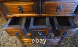 Asian Apothecary Cabinet 14 Drawer Gorgeous! 20th Century
