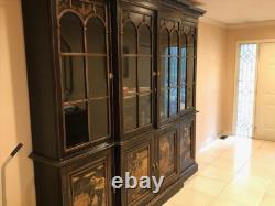 Asian Style Breakfront With Lights In Excellent Condition