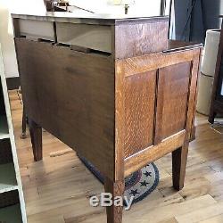 Authentic Antique Oak Blueprint/Mapping Cabinet From Coal Mine