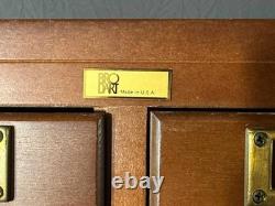 Authentic Vintage Library Card Catalog. 60 Drawers. 3 Trays