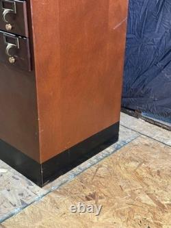 Authentic Vintage Library Card Catalog. 60 Drawers. 3 Trays