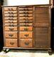 Awesome Quarter Sawn Oak Harvard Dental Cabinet With 8 Swing Out Trays