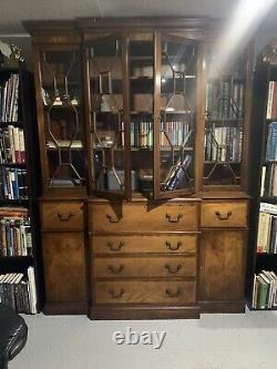 BAKER FURNITURE CHINA CABINET WITH FRONT SECRETARY- Absolutely Beautiful