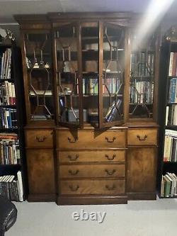 BAKER FURNITURE CHINA CABINET WITH FRONT SECRETARY- Absolutely Beautiful