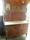 Beautiful Old Antique 1910 Hoosier Kitchen Cupboard Cabinet Original Oak Finish