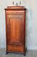 Biedermeier Silberschrank Pfeilerkommode Mahagoni 1850 Pfeilerschrank Vertiko