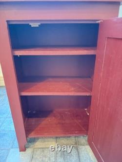 Barn Red Wood Jelly Cupboard / Small Cupboard