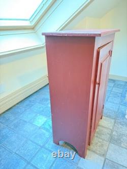 Barn Red Wood Jelly Cupboard / Small Cupboard