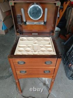 Beautiful Antique CASWELL RUNYAN Co Perfect Sewing Cabinet or End Table