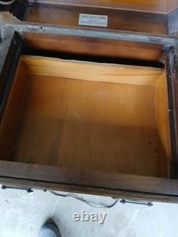 Beautiful Antique CASWELL RUNYAN Co Perfect Sewing Cabinet or End Table