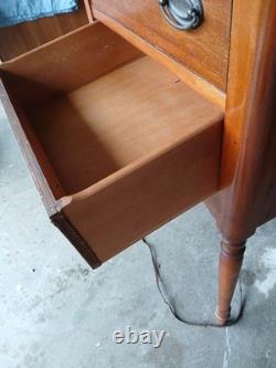 Beautiful Antique CASWELL RUNYAN Co Perfect Sewing Cabinet or End Table