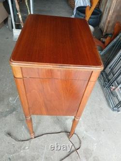 Beautiful Antique CASWELL RUNYAN Co Perfect Sewing Cabinet or End Table