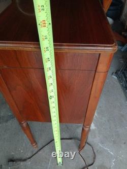 Beautiful Antique CASWELL RUNYAN Co Perfect Sewing Cabinet or End Table