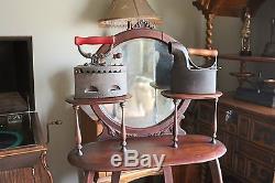 Beautiful Antique Etagere Curio Shelving Display Stand with Multi Shelves