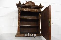 Beautiful Antique German Wall Cabinet Hanging Cabinet Bathroom Cabinet 1880s
