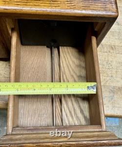 Beautiful Antique Wabash Cabinet Co. Oak Card Catalog 2 Drawer Index Card File