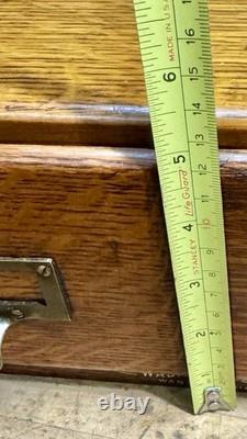Beautiful Antique Wabash Cabinet Co. Oak Card Catalog 2 Drawer Index Card File