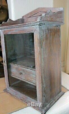 Beautiful Antique Wood Medicine Cabinet